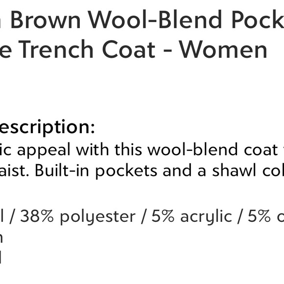 Wool coat women size 6 - Picture 5 of 5